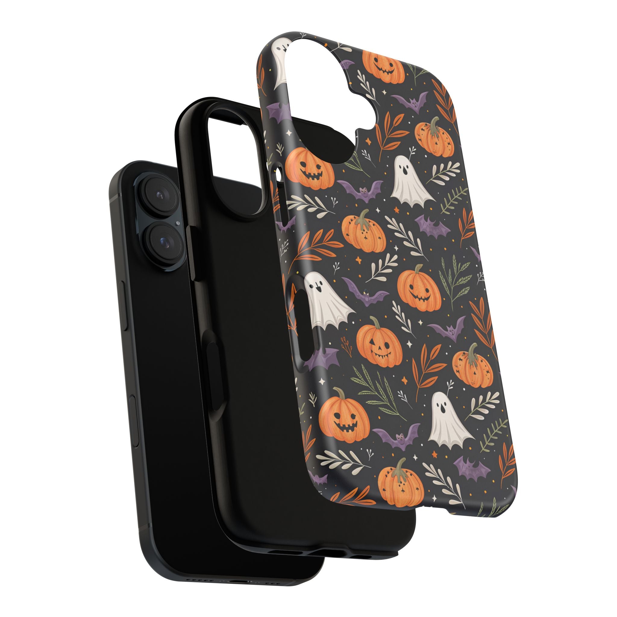 Halloween Phone Case, Tough Cases, Spooky Halloween Decor, Cute Ghost Pumpkin Case, Fall Phone Accessories, Unique Gift for Halloween Lovers