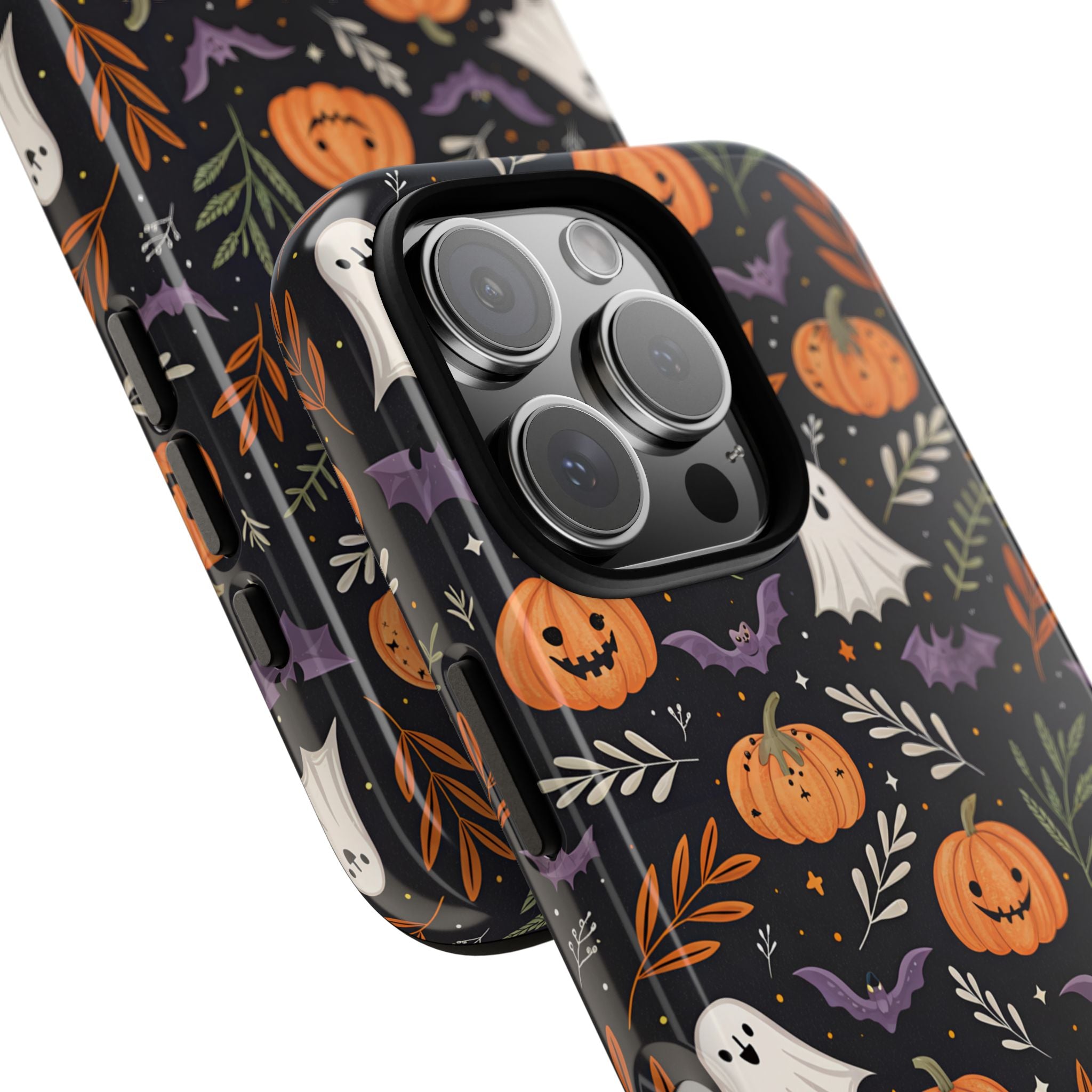 Halloween Phone Case, Tough Cases, Spooky Halloween Decor, Cute Ghost Pumpkin Case, Fall Phone Accessories, Unique Gift for Halloween Lovers