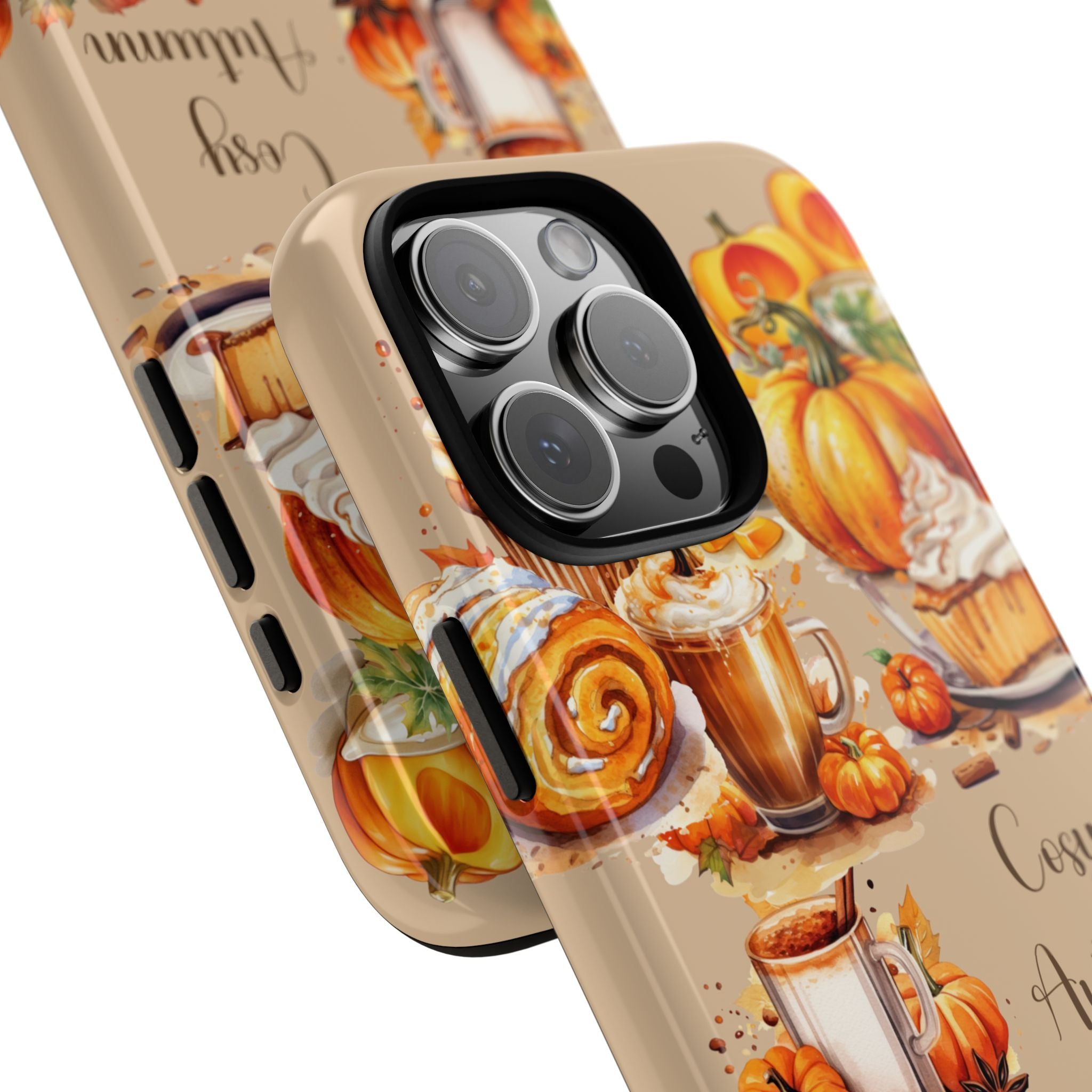 Cozy Autumn Phone Case, Fall Aesthetic Case, Seasonal Decor, Gift for Her, Pumpkin Spice Lover Gift