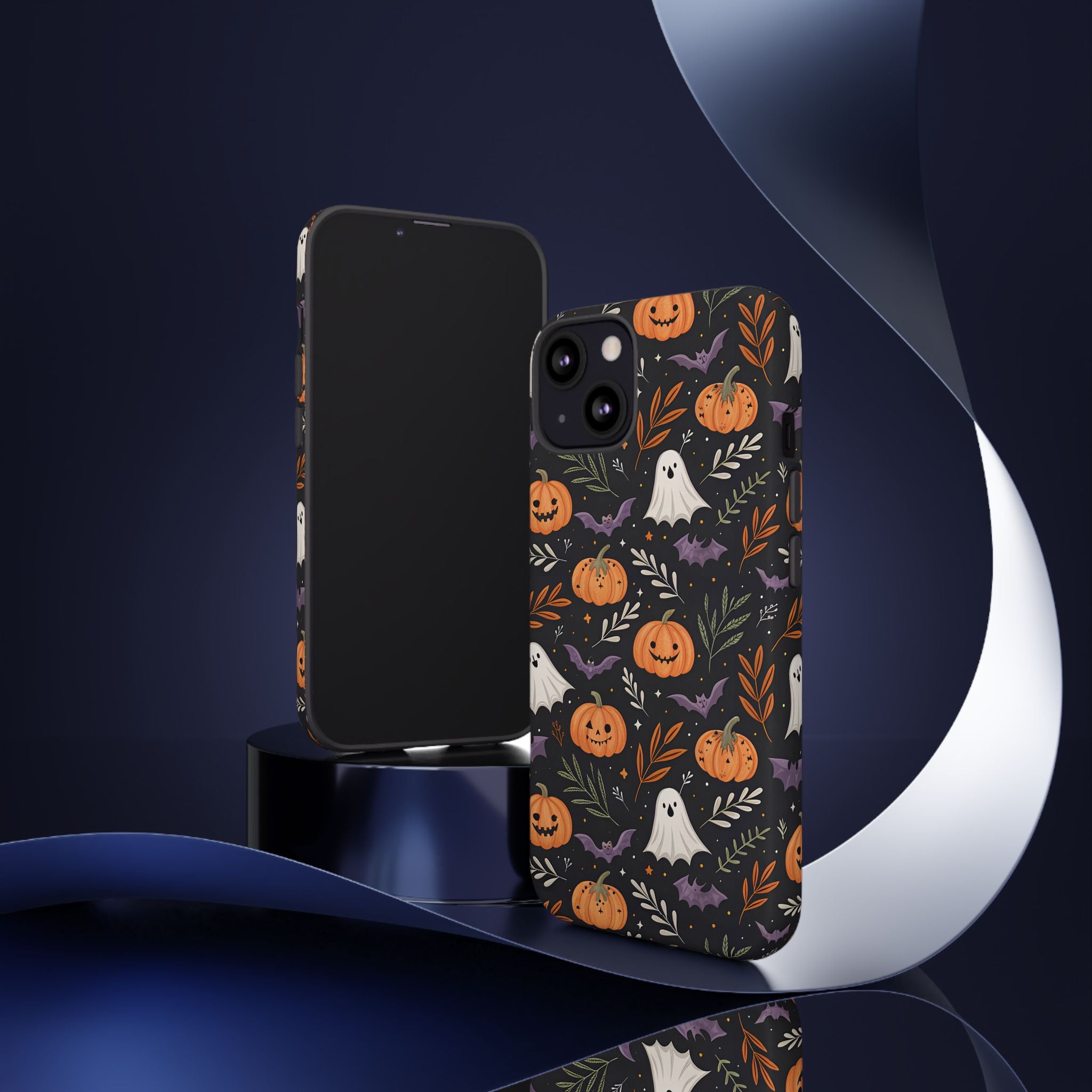 Halloween Phone Case, Tough Cases, Spooky Halloween Decor, Cute Ghost Pumpkin Case, Fall Phone Accessories, Unique Gift for Halloween Lovers