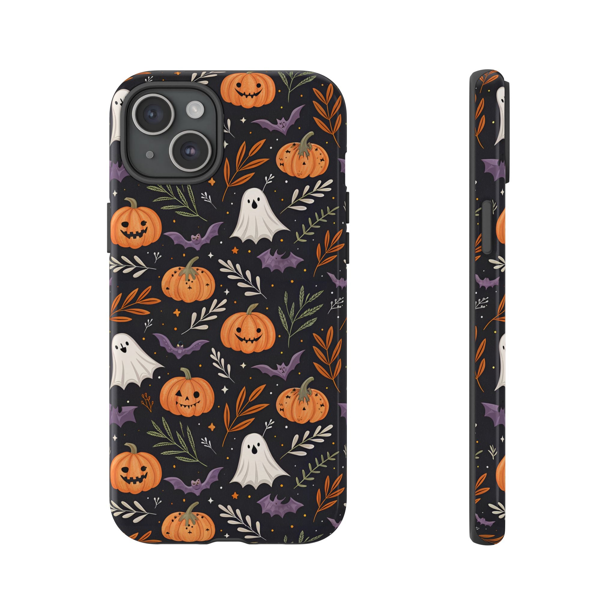 Halloween Phone Case, Tough Cases, Spooky Halloween Decor, Cute Ghost Pumpkin Case, Fall Phone Accessories, Unique Gift for Halloween Lovers