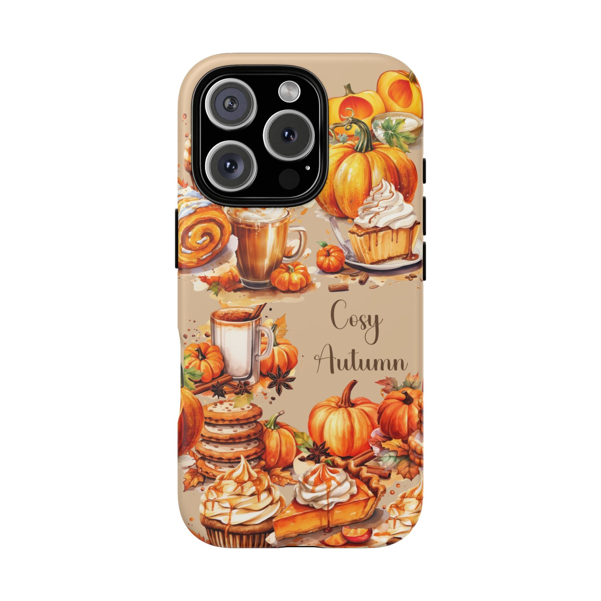Cozy Autumn Phone Case, Fall Aesthetic Case, Seasonal Decor, Gift for Her, Pumpkin Spice Lover Gift