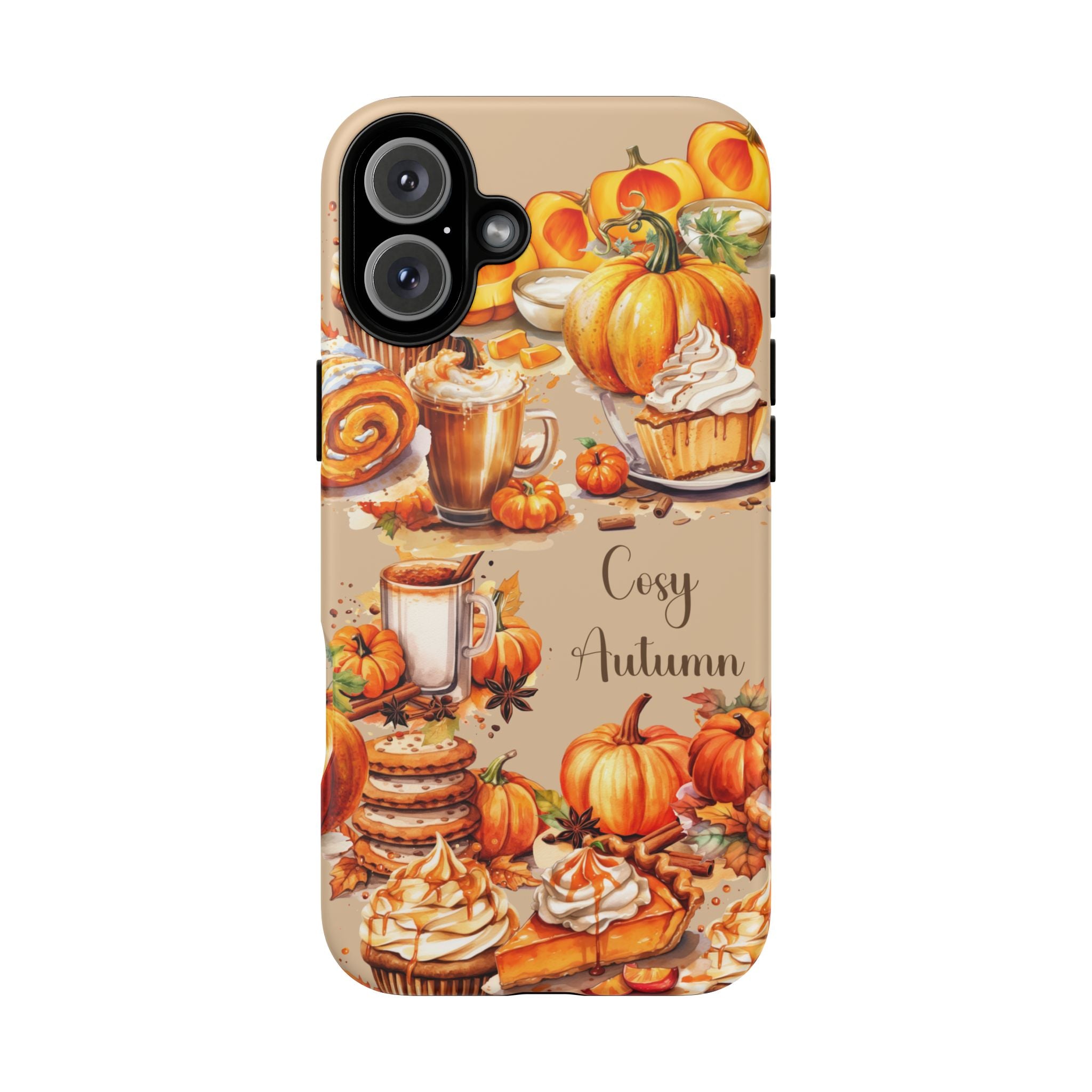 Cozy Autumn Phone Case, Fall Aesthetic Case, Seasonal Decor, Gift for Her, Pumpkin Spice Lover Gift