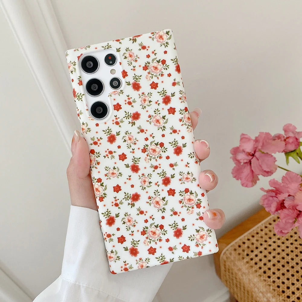 Retro Blooming Garden Samsung Cases