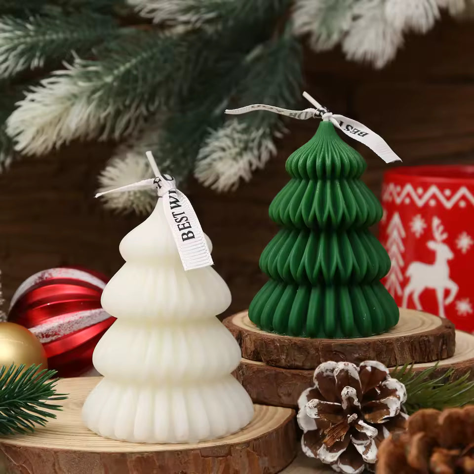 2pc Christmas Tree Scented Candle