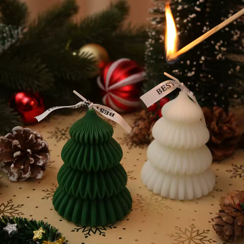 2pc Christmas Tree Scented Candle