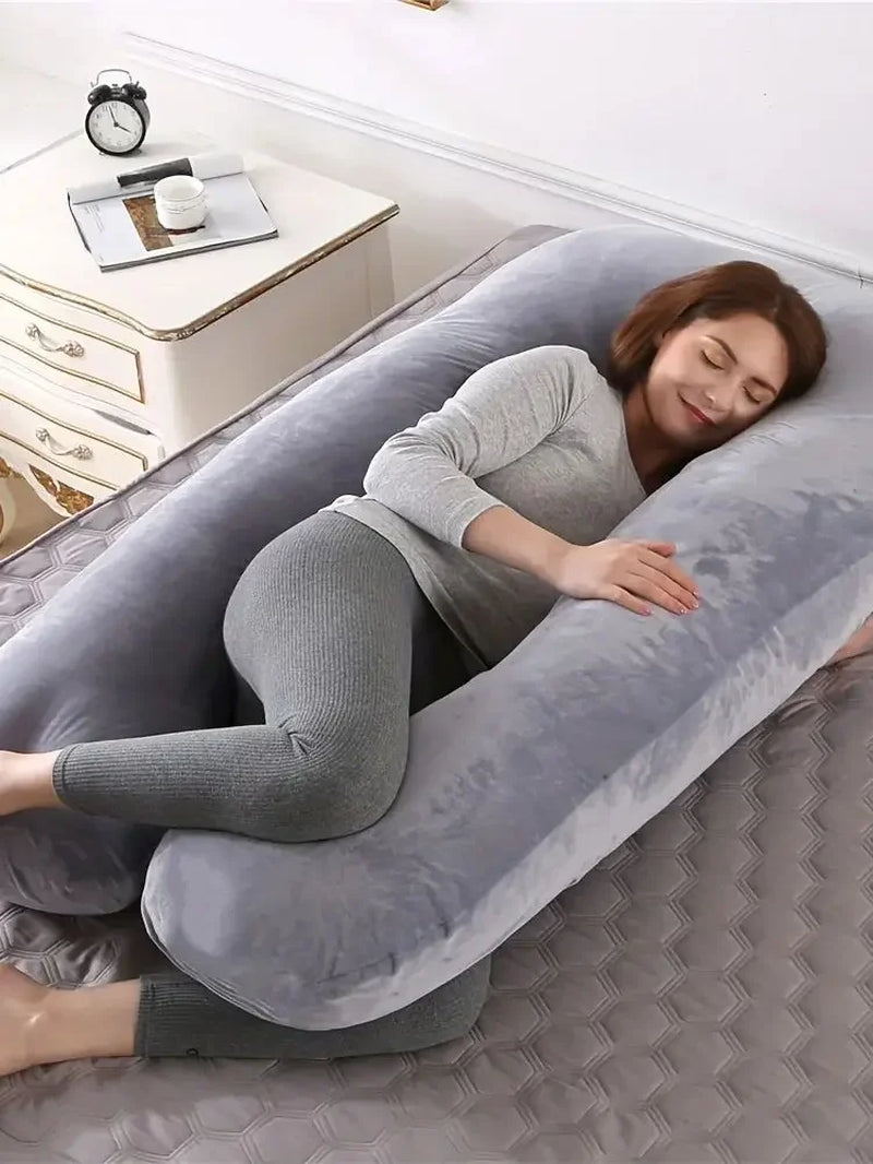 1PC Pregnant Women Pillow Removable and Washable U-Shaped Pillow Large Cushion Waist Pillow