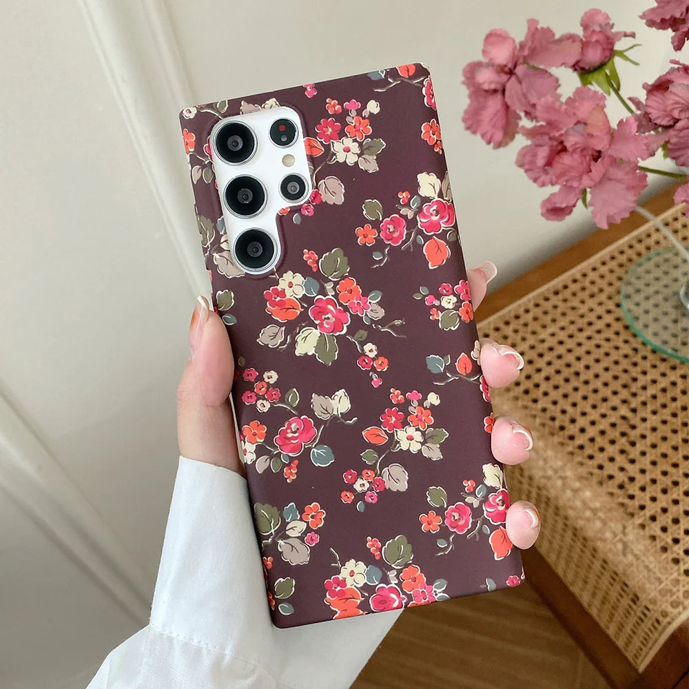 Retro Blooming Garden Samsung Cases