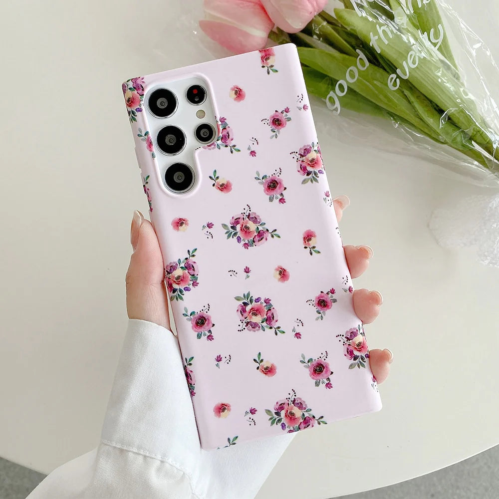 Retro Blooming Garden Samsung Cases