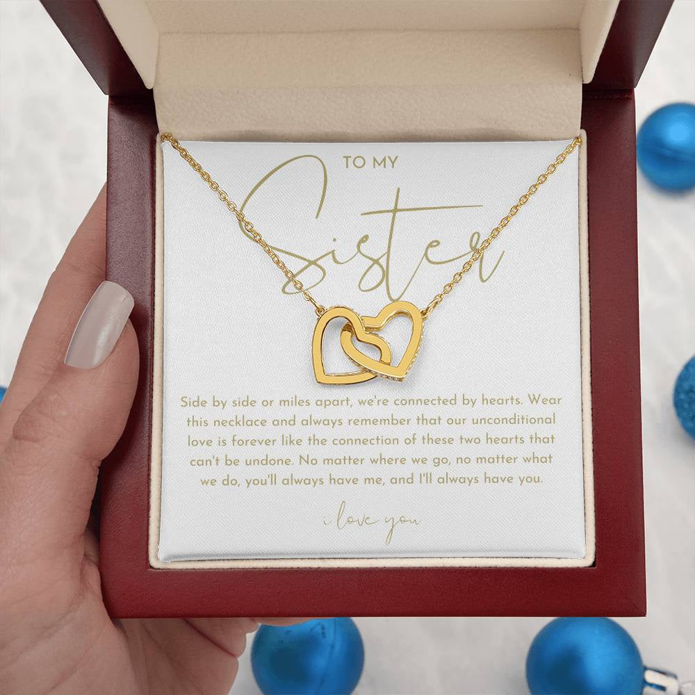 To My Sister Necklace (Side by Side)
