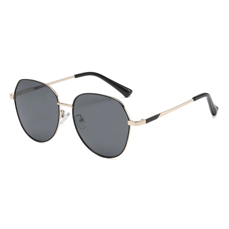 Hot Selling Metallic Sunshade Glasses Women'S Advanced Sense Polarizing Sunglasses UV Protection Sun Summer Sports T194
