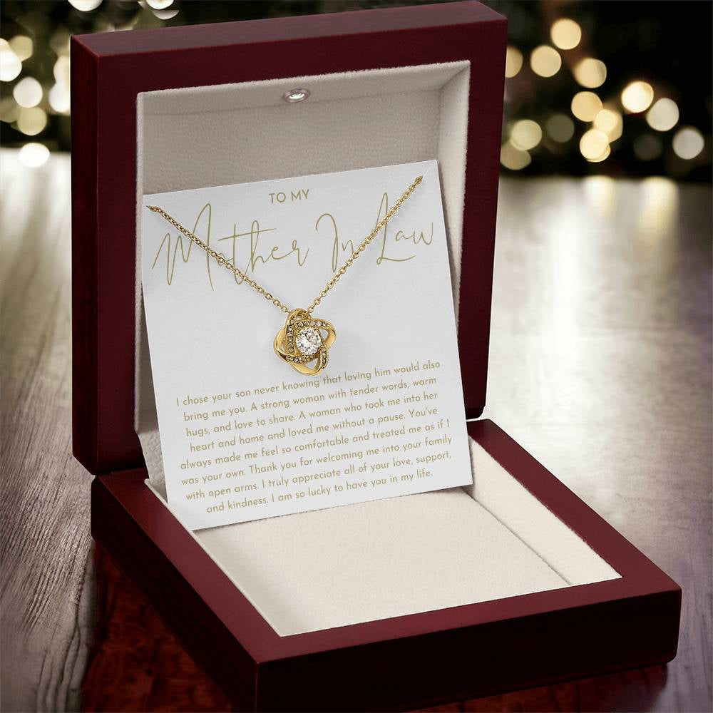 Mother in Law Gift - Love Knot Necklace