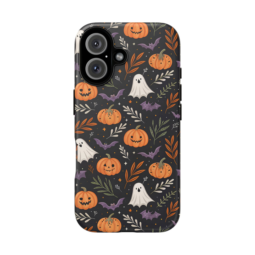 Halloween Phone Case, Tough Cases, Spooky Halloween Decor, Cute Ghost Pumpkin Case, Fall Phone Accessories, Unique Gift for Halloween Lovers