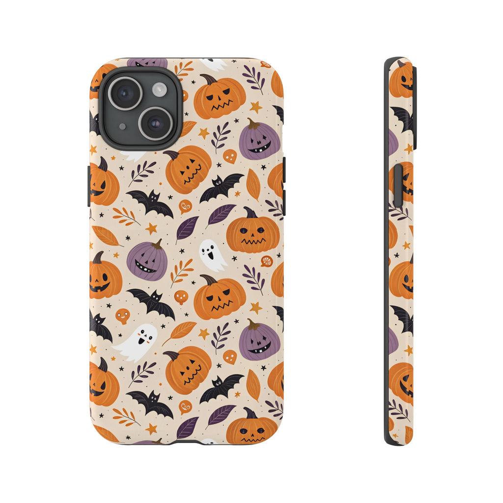 Halloween Phone Case, Spooky Pumpkin Phone Cover, Cute Bat Mobile Accessory, Fall Tech Gift, Autumn Decor Case