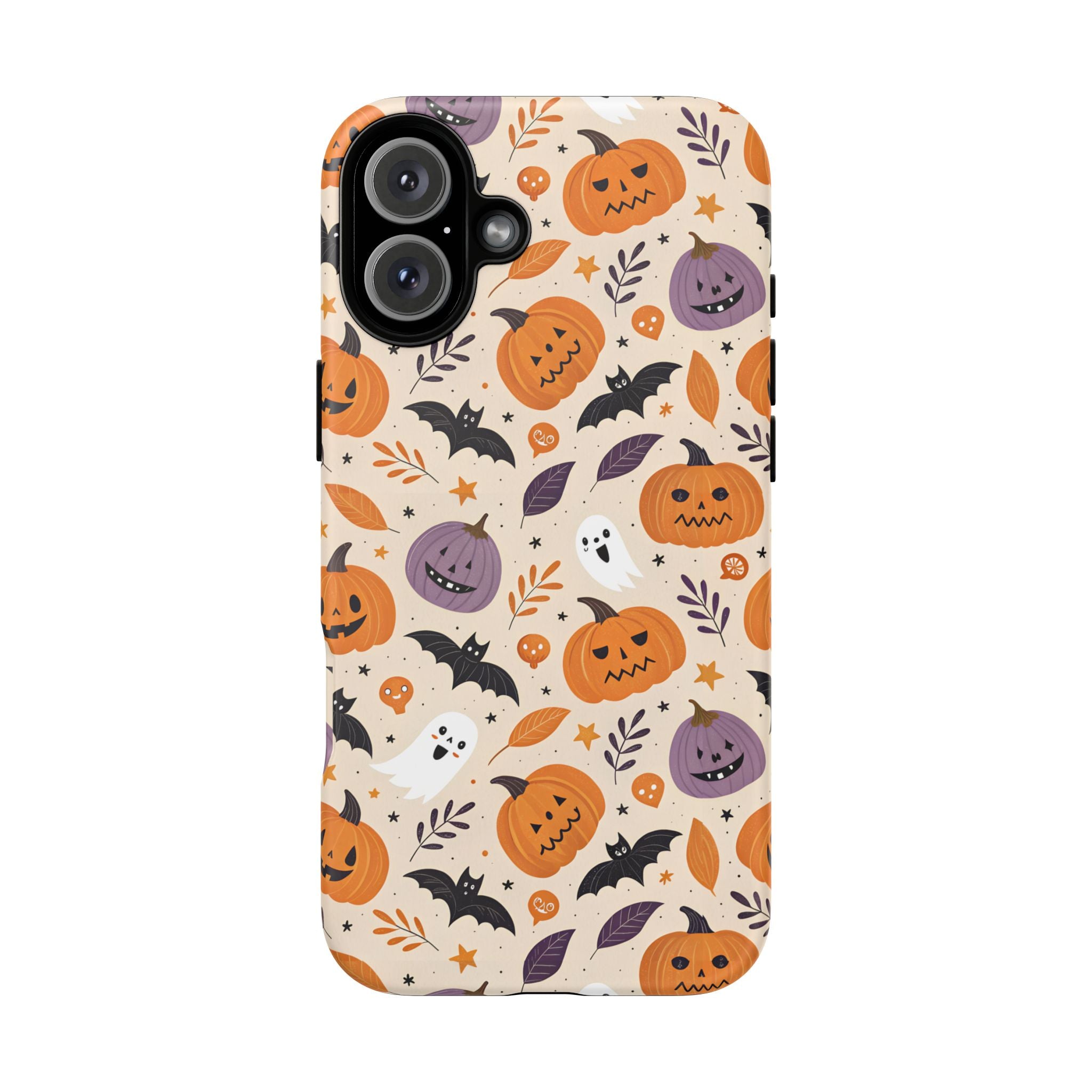 Halloween Phone Case, Spooky Pumpkin Phone Cover, Cute Bat Mobile Accessory, Fall Tech Gift, Autumn Decor Case