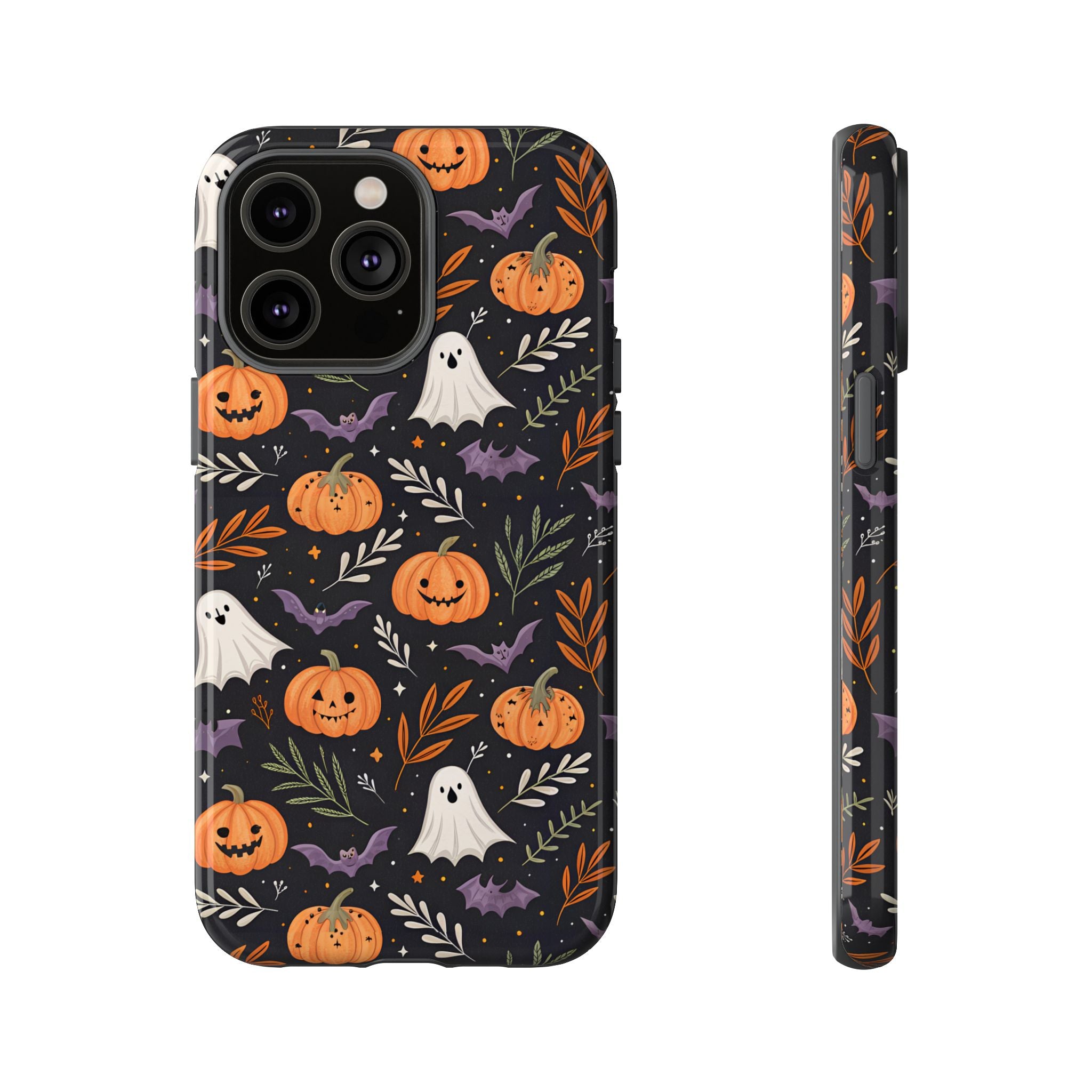 Halloween Phone Case, Tough Cases, Spooky Halloween Decor, Cute Ghost Pumpkin Case, Fall Phone Accessories, Unique Gift for Halloween Lovers