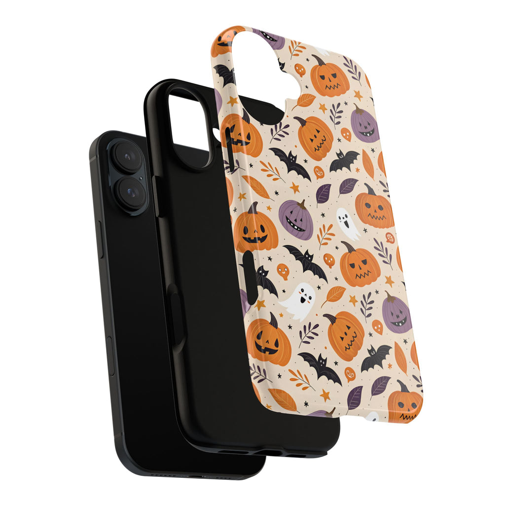Halloween Phone Case, Spooky Pumpkin Phone Cover, Cute Bat Mobile Accessory, Fall Tech Gift, Autumn Decor Case