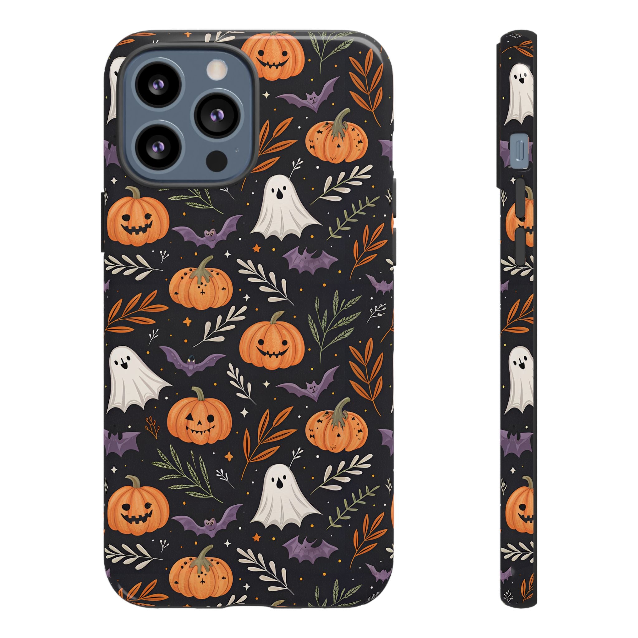 Halloween Phone Case, Tough Cases, Spooky Halloween Decor, Cute Ghost Pumpkin Case, Fall Phone Accessories, Unique Gift for Halloween Lovers