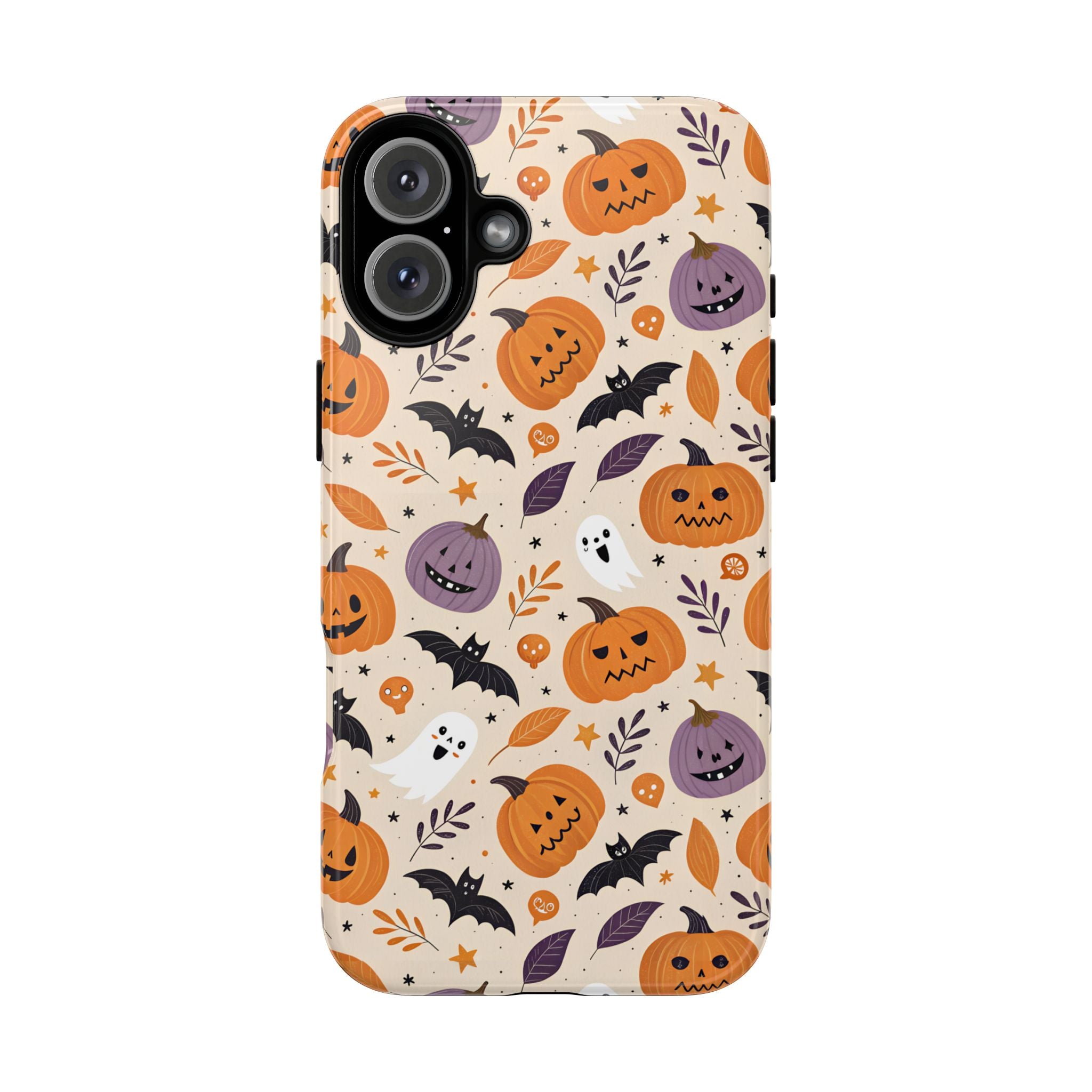 Halloween Phone Case, Spooky Pumpkin Phone Cover, Cute Bat Mobile Accessory, Fall Tech Gift, Autumn Decor Case
