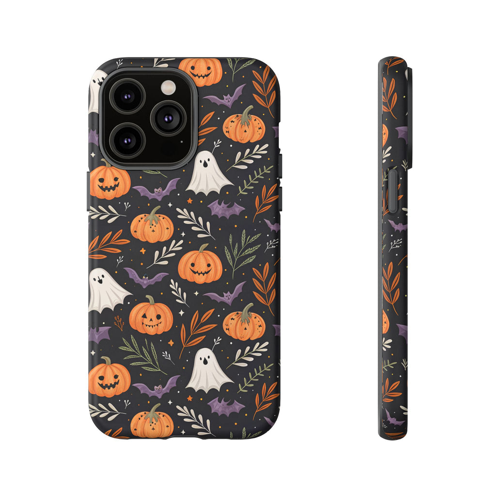 Halloween Phone Case, Tough Cases, Spooky Halloween Decor, Cute Ghost Pumpkin Case, Fall Phone Accessories, Unique Gift for Halloween Lovers