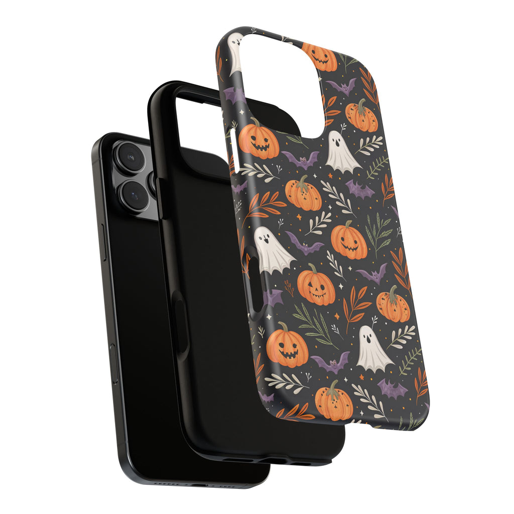 Halloween Phone Case, Tough Cases, Spooky Halloween Decor, Cute Ghost Pumpkin Case, Fall Phone Accessories, Unique Gift for Halloween Lovers