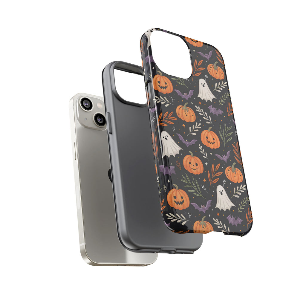 Halloween Phone Case, Tough Cases, Spooky Halloween Decor, Cute Ghost Pumpkin Case, Fall Phone Accessories, Unique Gift for Halloween Lovers