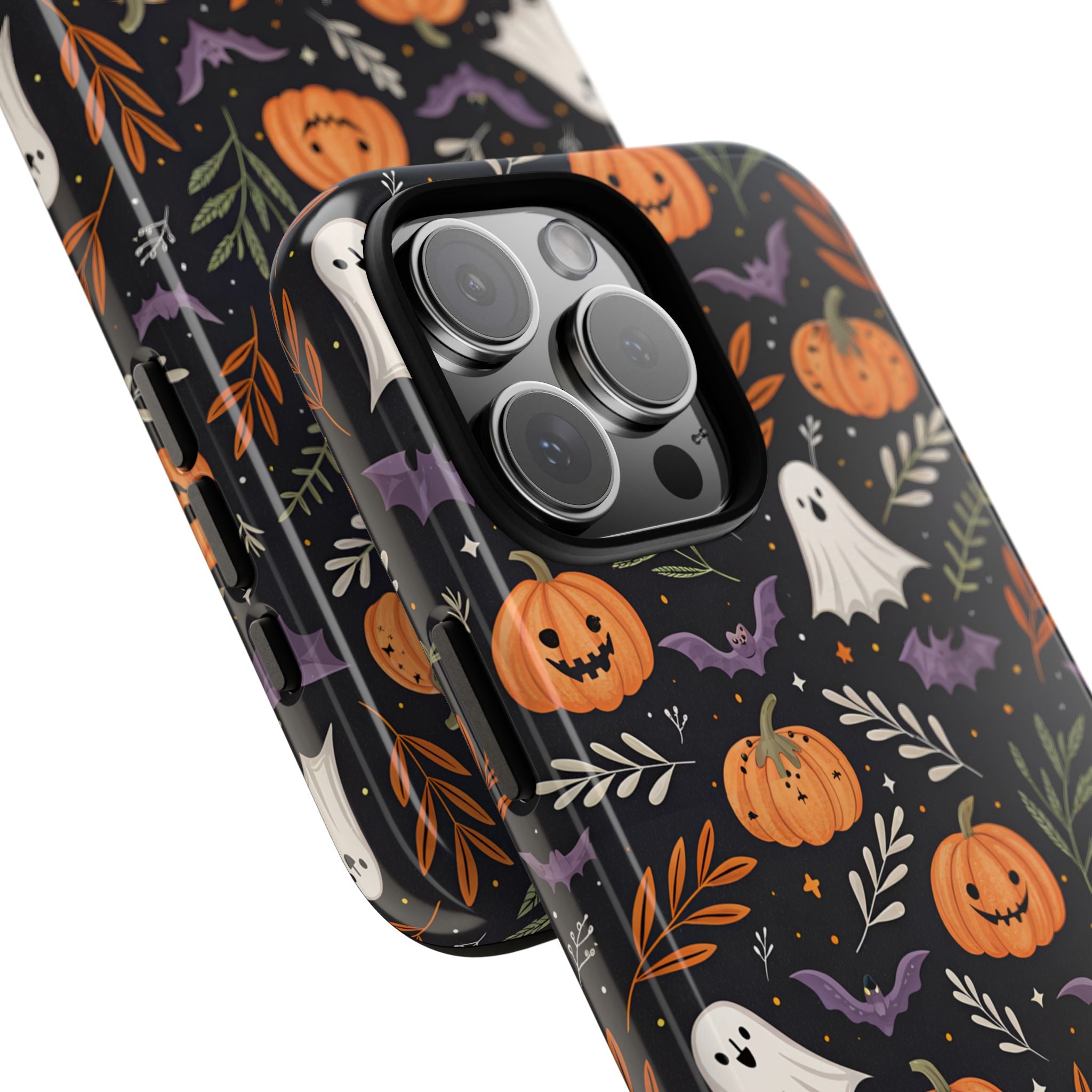 Halloween Phone Case, Tough Cases, Spooky Halloween Decor, Cute Ghost Pumpkin Case, Fall Phone Accessories, Unique Gift for Halloween Lovers