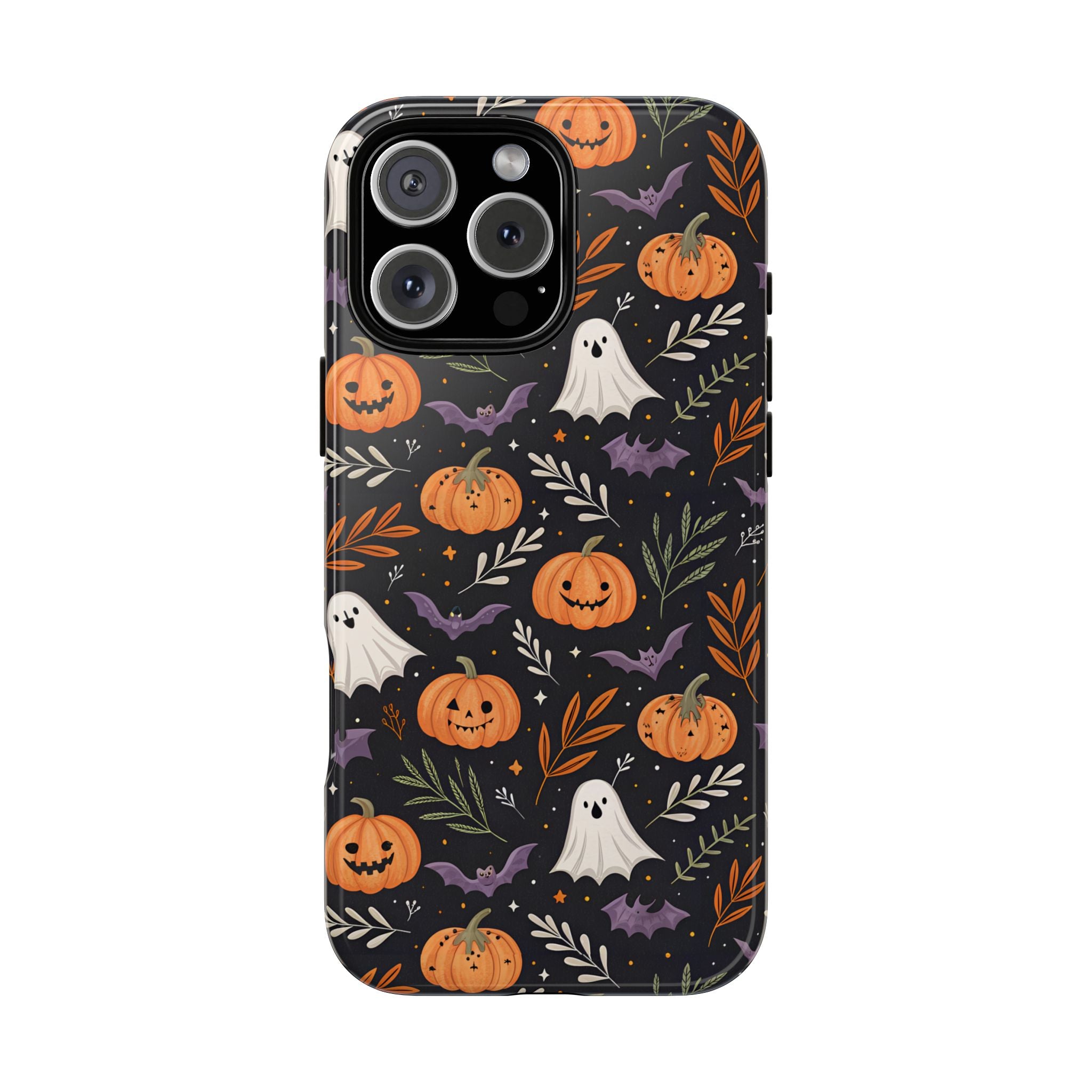 Halloween Phone Case, Tough Cases, Spooky Halloween Decor, Cute Ghost Pumpkin Case, Fall Phone Accessories, Unique Gift for Halloween Lovers