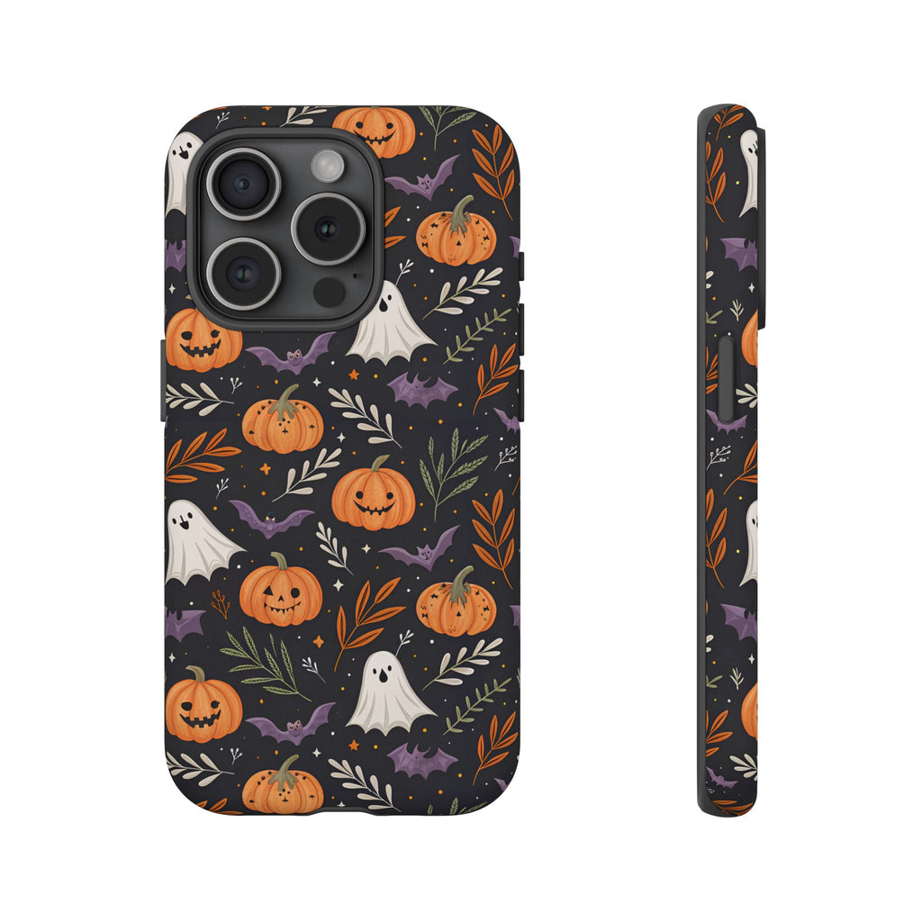 Halloween Phone Case, Tough Cases, Spooky Halloween Decor, Cute Ghost Pumpkin Case, Fall Phone Accessories, Unique Gift for Halloween Lovers