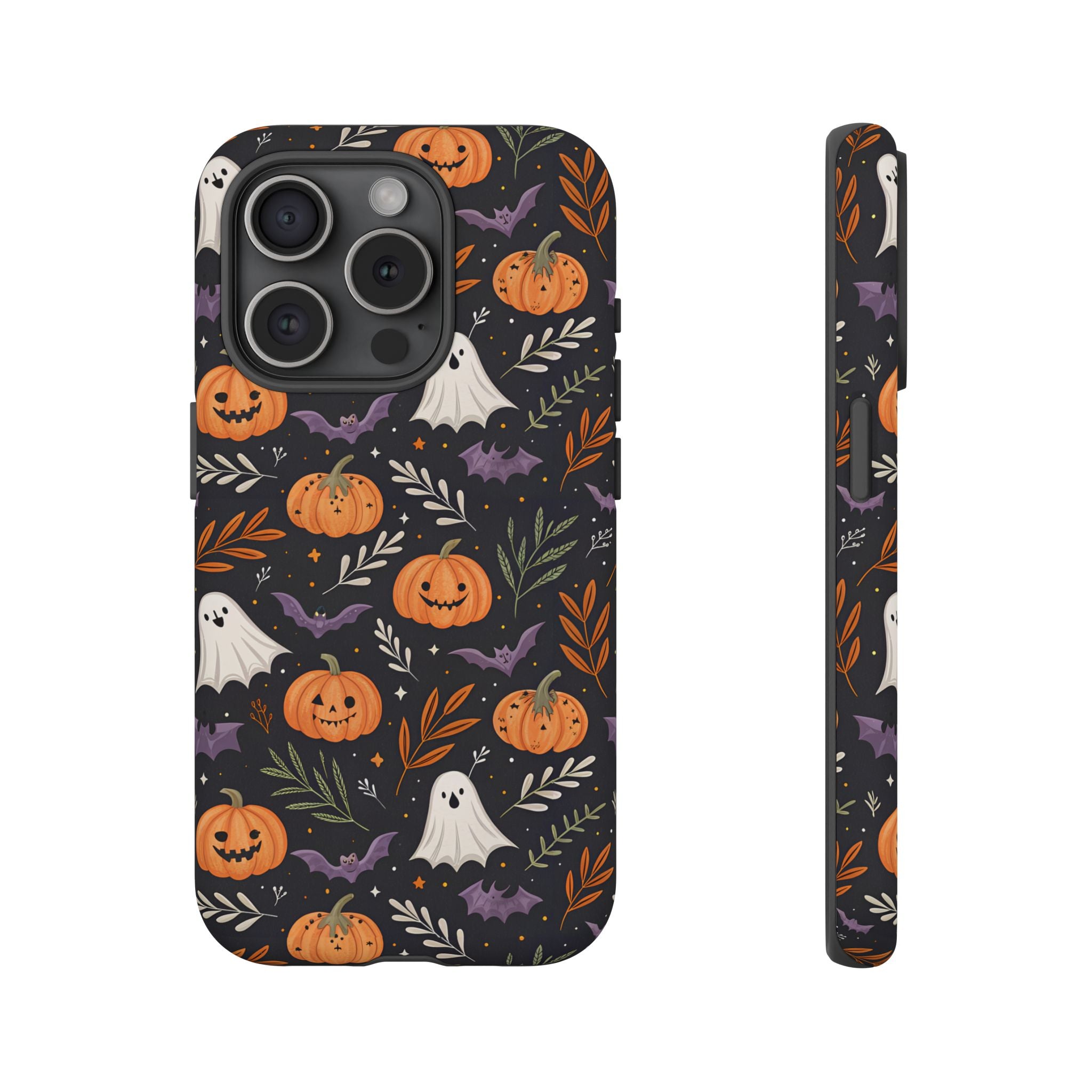 Halloween Phone Case, Tough Cases, Spooky Halloween Decor, Cute Ghost Pumpkin Case, Fall Phone Accessories, Unique Gift for Halloween Lovers
