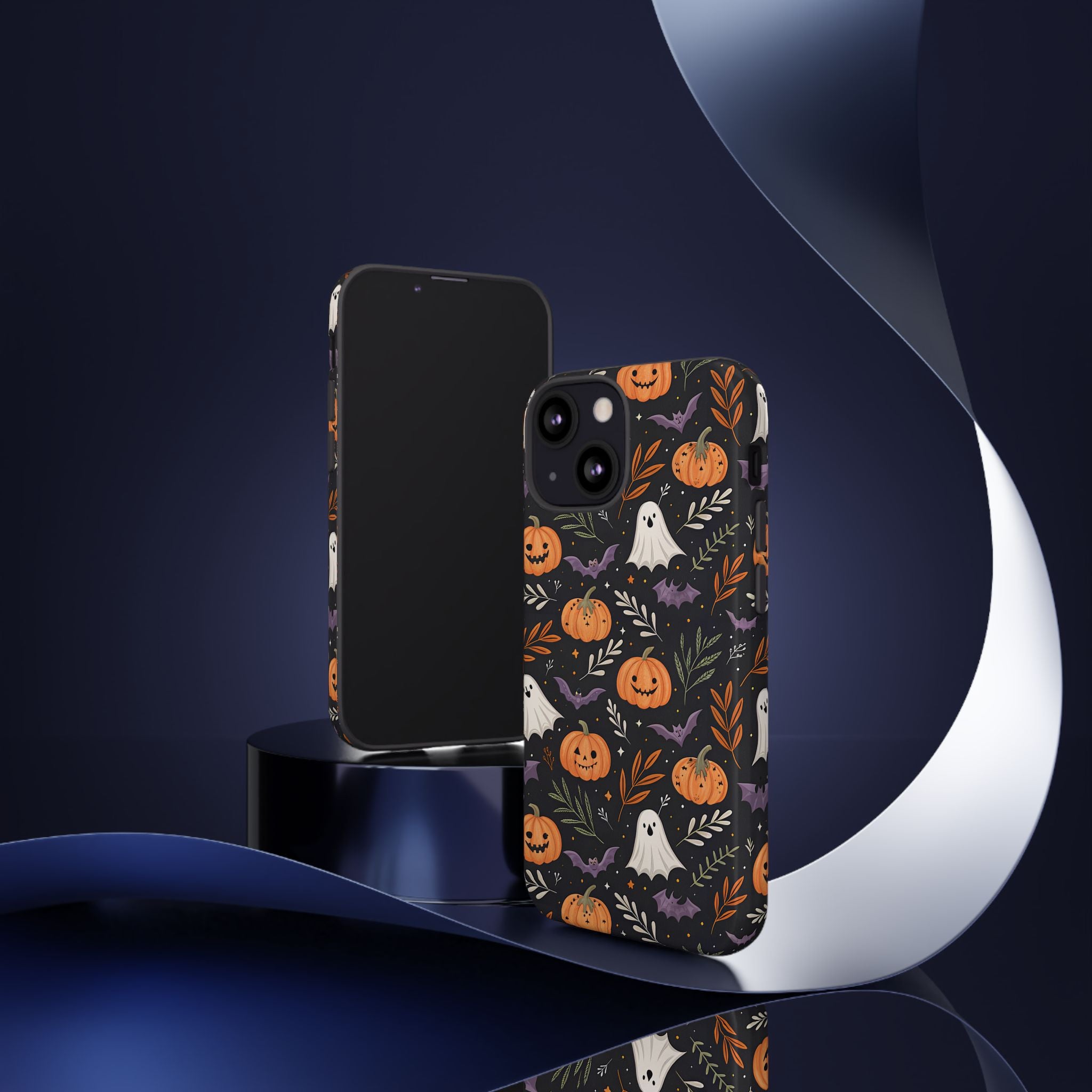 Halloween Phone Case, Tough Cases, Spooky Halloween Decor, Cute Ghost Pumpkin Case, Fall Phone Accessories, Unique Gift for Halloween Lovers