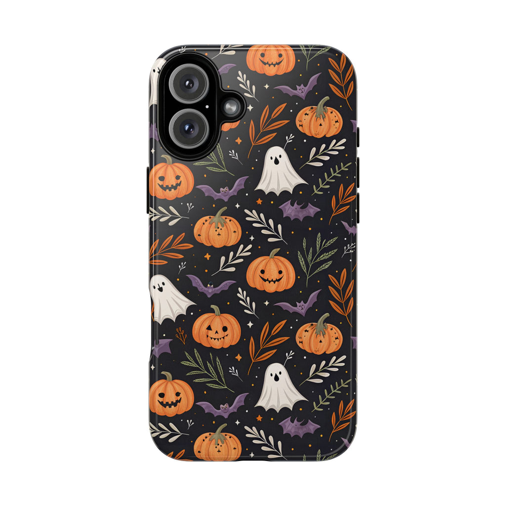 Halloween Phone Case, Tough Cases, Spooky Halloween Decor, Cute Ghost Pumpkin Case, Fall Phone Accessories, Unique Gift for Halloween Lovers