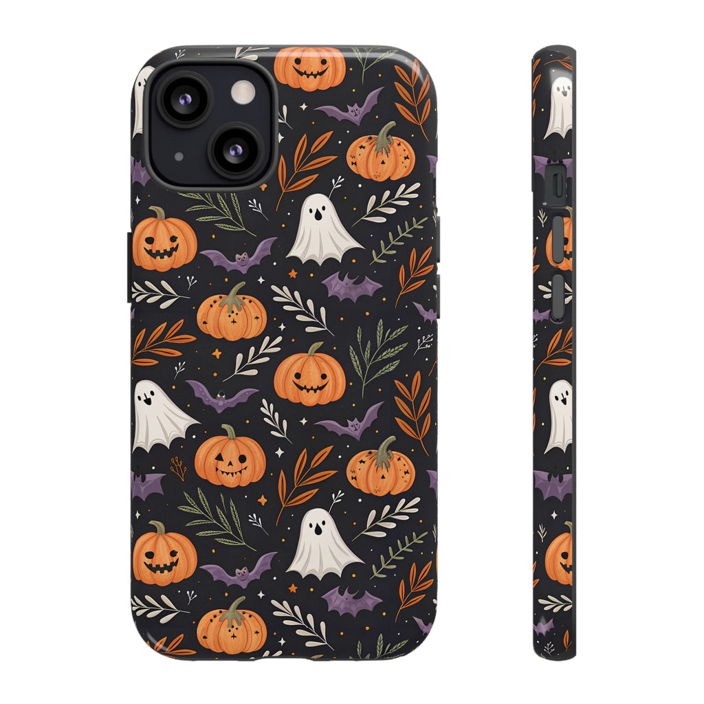 Halloween Phone Case, Tough Cases, Spooky Halloween Decor, Cute Ghost Pumpkin Case, Fall Phone Accessories, Unique Gift for Halloween Lovers