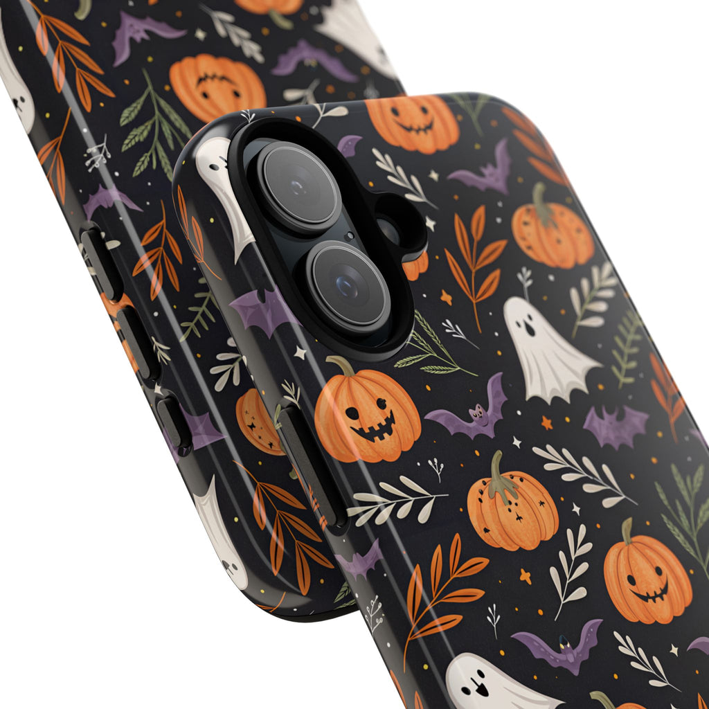 Halloween Phone Case, Tough Cases, Spooky Halloween Decor, Cute Ghost Pumpkin Case, Fall Phone Accessories, Unique Gift for Halloween Lovers