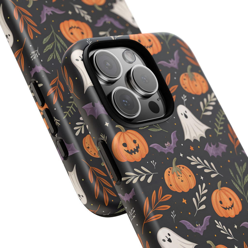 Halloween Phone Case, Tough Cases, Spooky Halloween Decor, Cute Ghost Pumpkin Case, Fall Phone Accessories, Unique Gift for Halloween Lovers