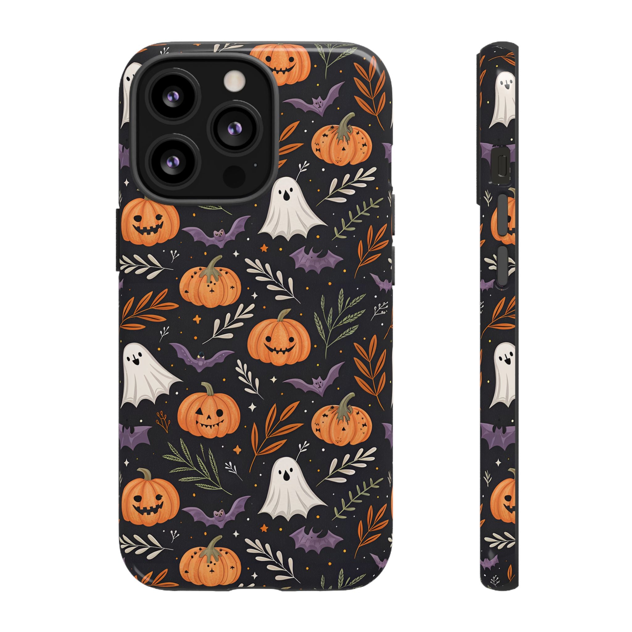 Halloween Phone Case, Tough Cases, Spooky Halloween Decor, Cute Ghost Pumpkin Case, Fall Phone Accessories, Unique Gift for Halloween Lovers