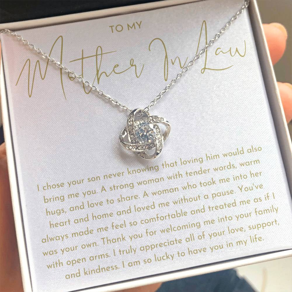 Mother in Law Gift - Love Knot Necklace