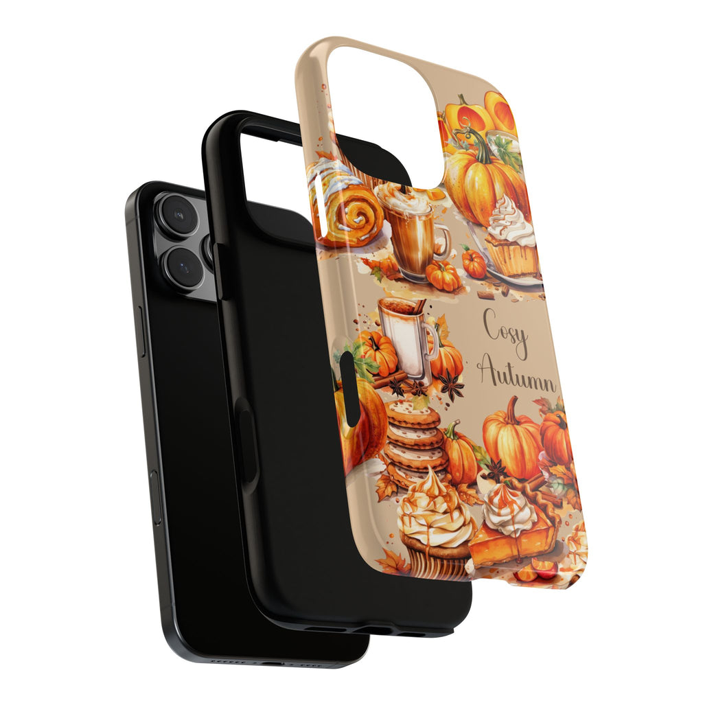 Cozy Autumn Phone Case, Fall Aesthetic Case, Seasonal Decor, Gift for Her, Pumpkin Spice Lover Gift