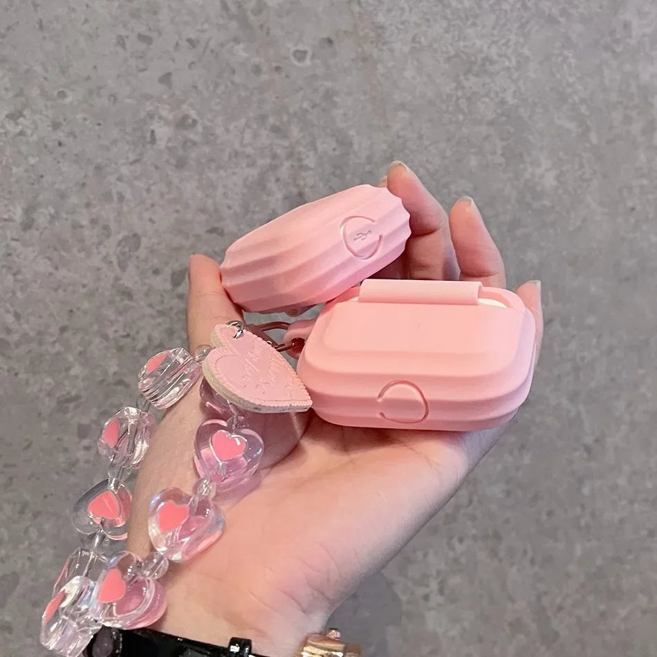 Airpods4 Fundas for Airpods Pro Case Airpods 2 Cute Korean Chain Pendant Keyring Headphone Case Air Pods Pro 3 Earphone Cover