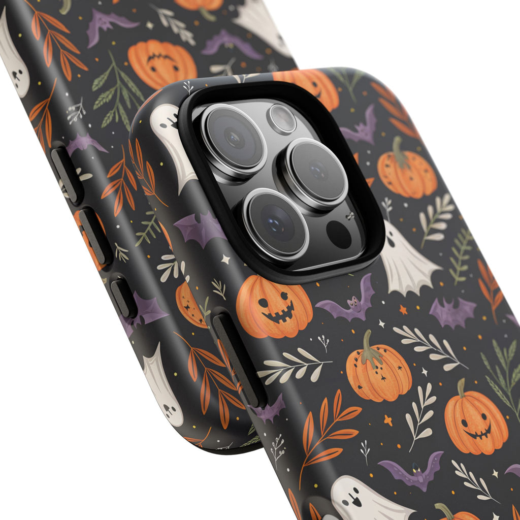 Halloween Phone Case, Tough Cases, Spooky Halloween Decor, Cute Ghost Pumpkin Case, Fall Phone Accessories, Unique Gift for Halloween Lovers