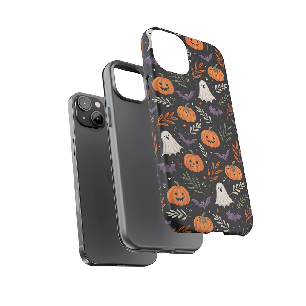Halloween Phone Case, Tough Cases, Spooky Halloween Decor, Cute Ghost Pumpkin Case, Fall Phone Accessories, Unique Gift for Halloween Lovers