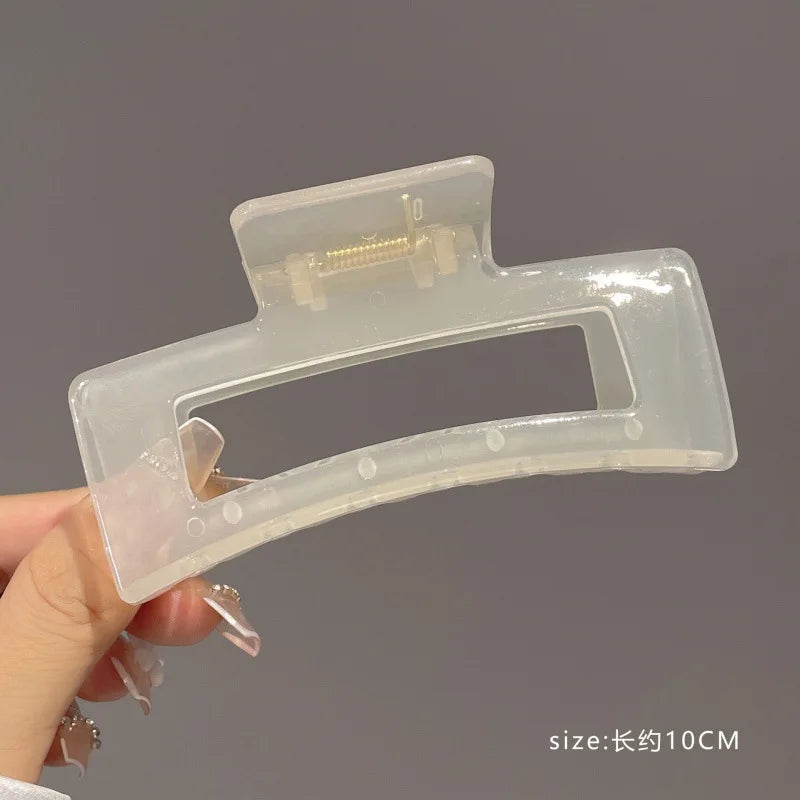 2022 New Hair Claw Clip for Women Girl Large Transparent Hair Claw Headwear Barrette Lady Hair Styling Tool Hair Accessories