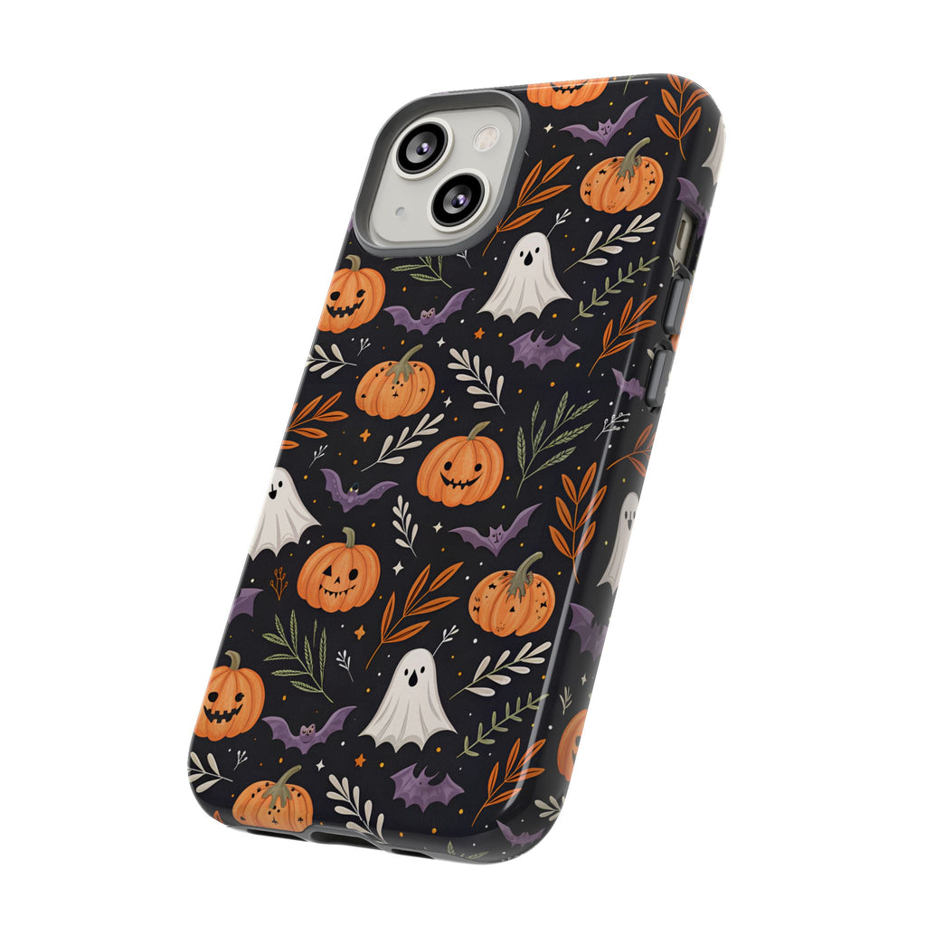 Halloween Phone Case, Tough Cases, Spooky Halloween Decor, Cute Ghost Pumpkin Case, Fall Phone Accessories, Unique Gift for Halloween Lovers