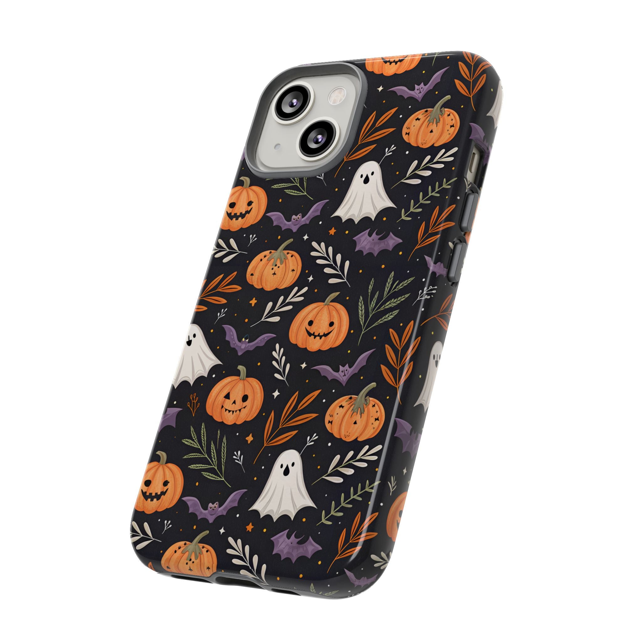 Halloween Phone Case, Tough Cases, Spooky Halloween Decor, Cute Ghost Pumpkin Case, Fall Phone Accessories, Unique Gift for Halloween Lovers