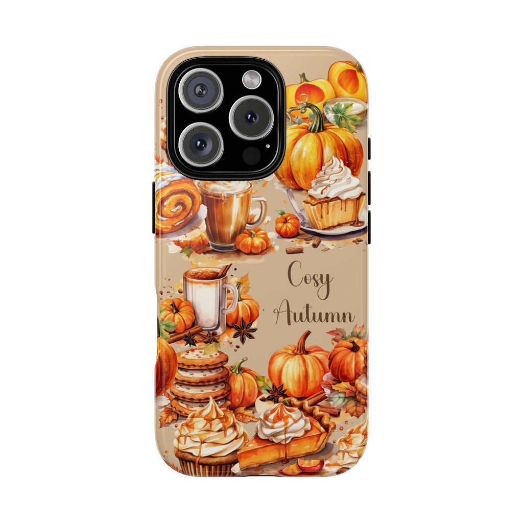 Cozy Autumn Phone Case, Fall Aesthetic Case, Seasonal Decor, Gift for Her, Pumpkin Spice Lover Gift