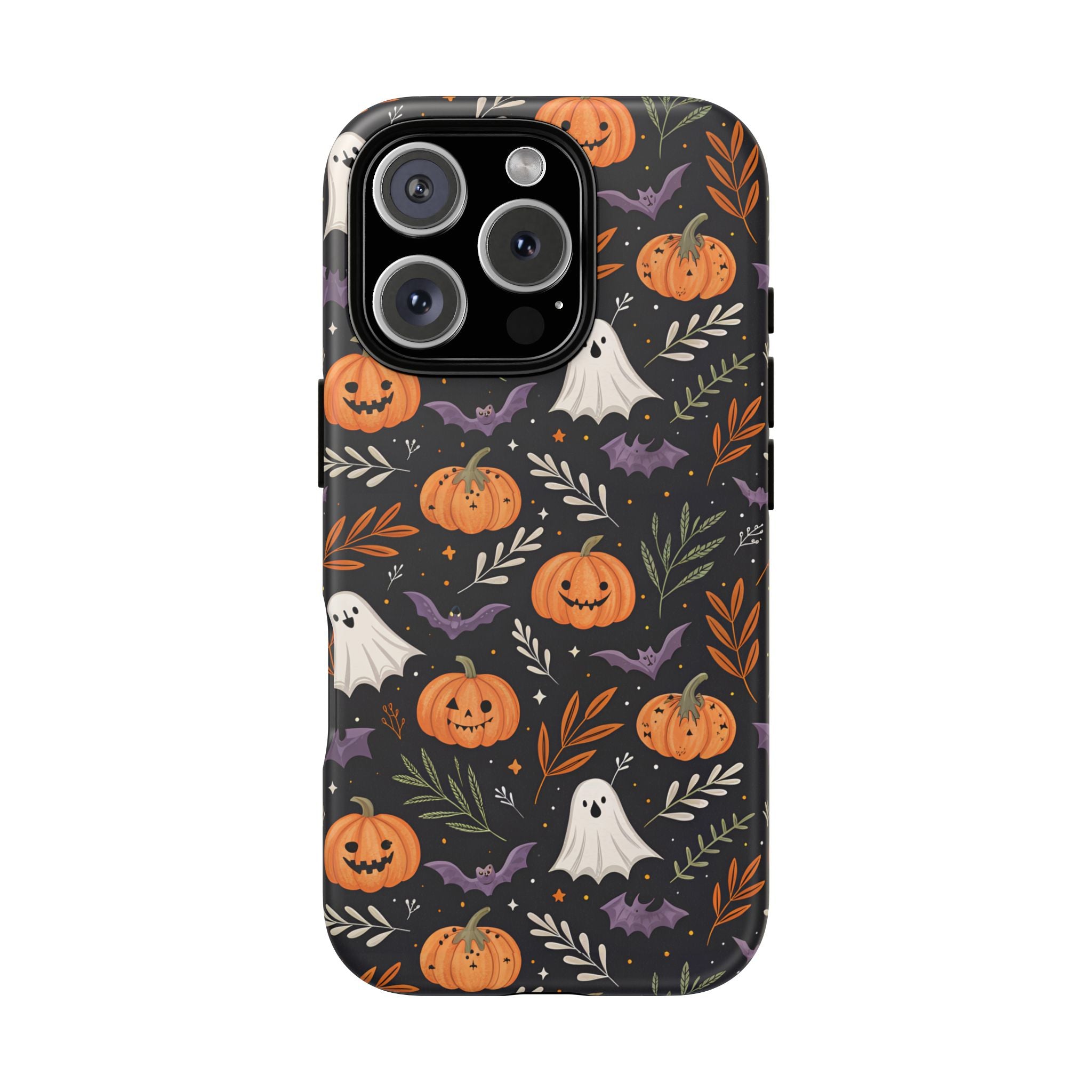 Halloween Phone Case, Tough Cases, Spooky Halloween Decor, Cute Ghost Pumpkin Case, Fall Phone Accessories, Unique Gift for Halloween Lovers