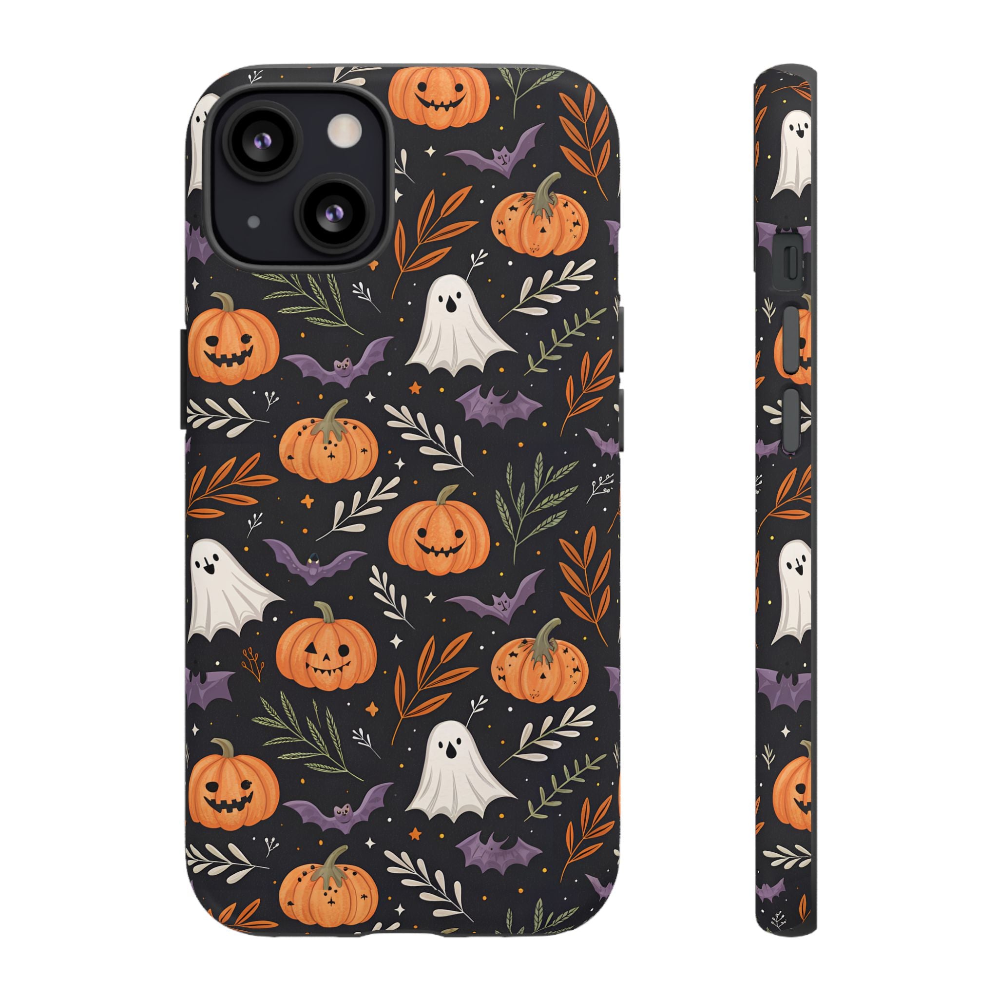 Halloween Phone Case, Tough Cases, Spooky Halloween Decor, Cute Ghost Pumpkin Case, Fall Phone Accessories, Unique Gift for Halloween Lovers