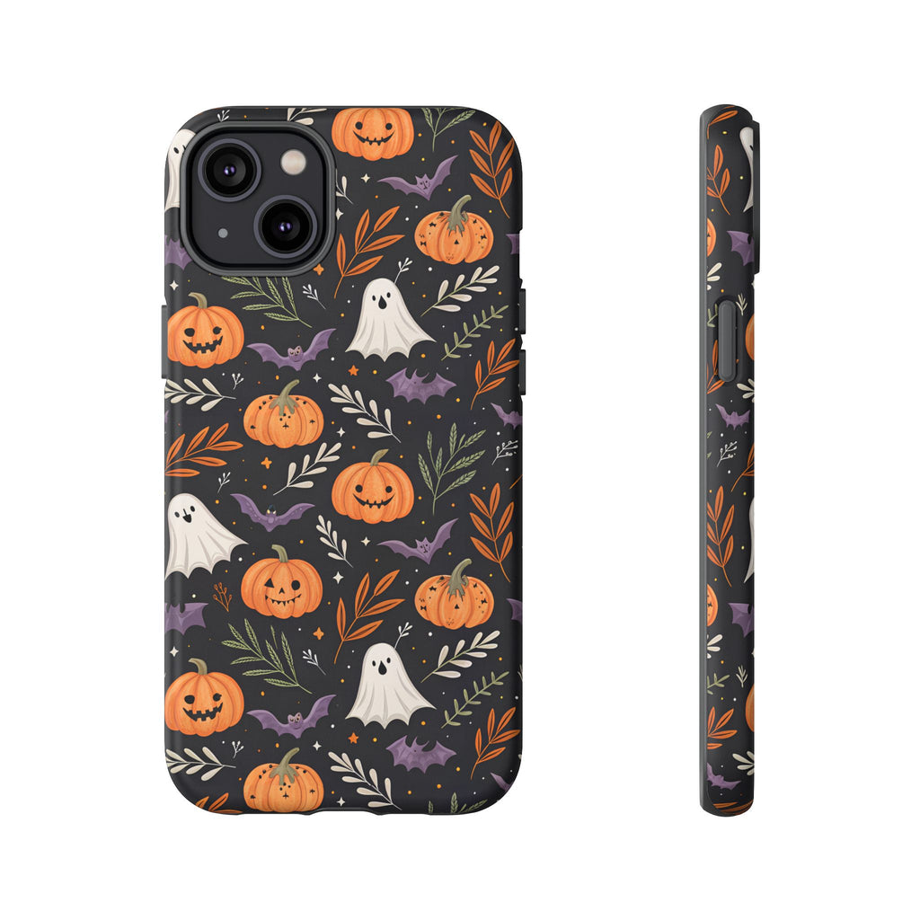 Halloween Phone Case, Tough Cases, Spooky Halloween Decor, Cute Ghost Pumpkin Case, Fall Phone Accessories, Unique Gift for Halloween Lovers