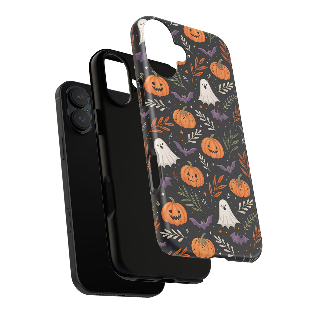 Halloween Phone Case, Tough Cases, Spooky Halloween Decor, Cute Ghost Pumpkin Case, Fall Phone Accessories, Unique Gift for Halloween Lovers