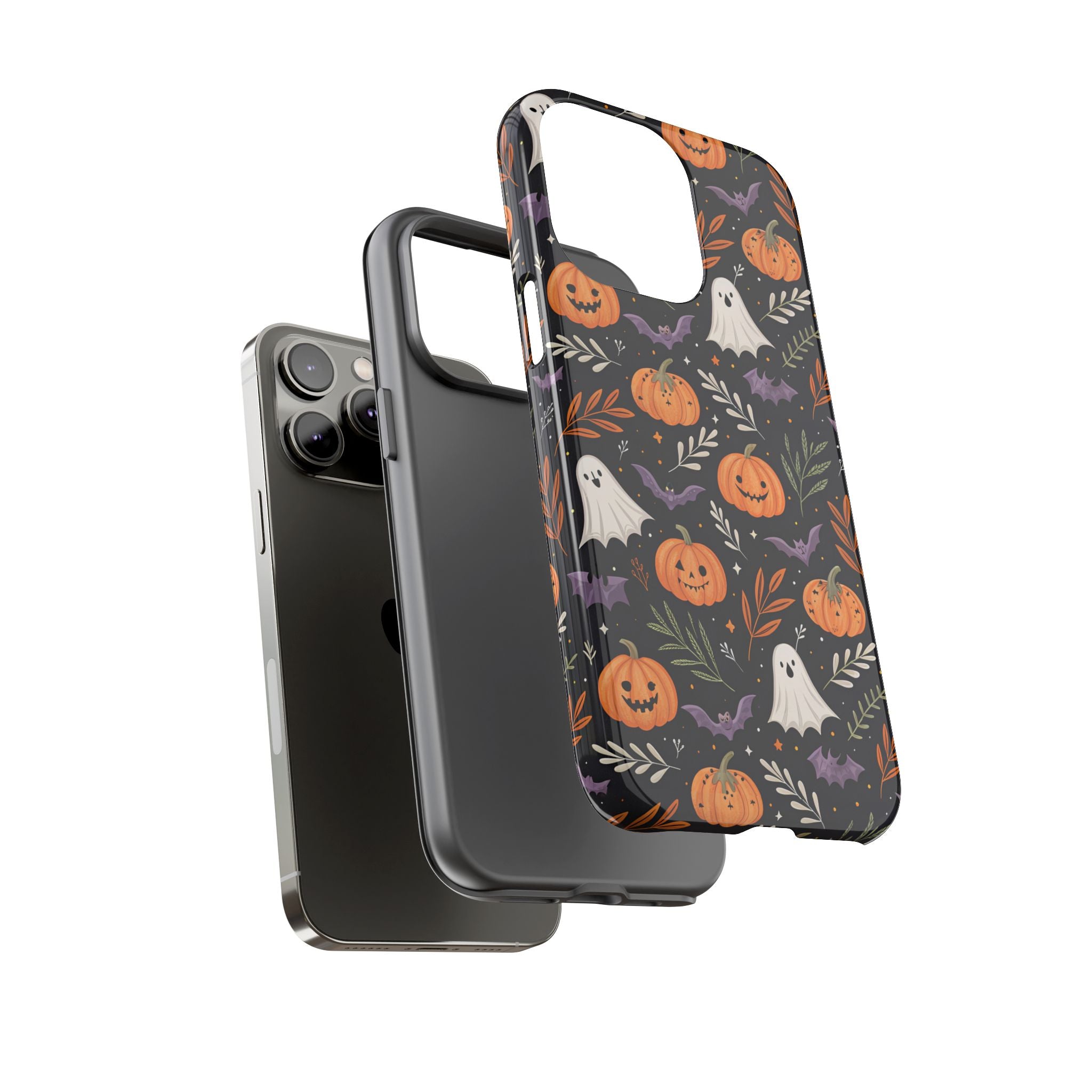 Halloween Phone Case, Tough Cases, Spooky Halloween Decor, Cute Ghost Pumpkin Case, Fall Phone Accessories, Unique Gift for Halloween Lovers